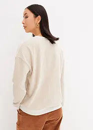 Pullover mit Rippe, bonprix