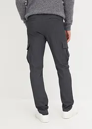 Pantalon cargo à pinces, Regular Fit, en flanelle, Straight, bonprix