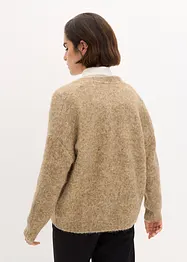 Strickjacke mit Wollanteil, bonprix