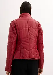 Veste matelassée en cuir nappa, bonprix