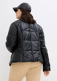 Leder-Steppjacke aus Lammnappa, bonprix