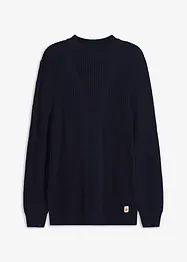 Pull en maille torsadée avec coton, bonprix