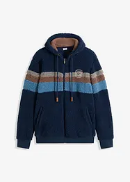 Teddy-Fleecejacke mit Kapuze, bonprix