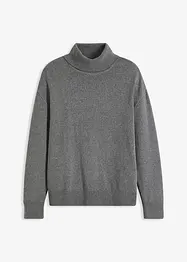 Rollkragenpullover mit überschnittenen Schultern, Loose Fit, bonprix