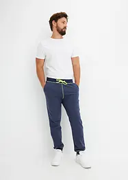 Jogginghose in Denimoptik mit Kontrastdetails, bonprix