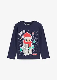 Jungen Langarmshirt mit Weihnachtsmotiv aus Bio-Baumwolle, bonprix