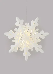 Déco suspendue LED flocon de neige en papier, bonprix