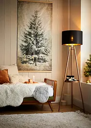 Tableau sur toile tissée LED avec un motif de sapin, bonprix