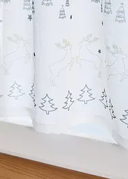 Scheibengardine mit Weihnachtsdruck, bonprix