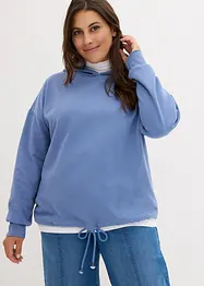 Sweatshirt mit Kapuze und Kordelzug am Saum, bonprix