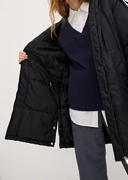 Wattierter Parka mit abnehmbarer Kapuze und Taillenregulierung, bonprix