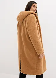 Teddymantel mit Kapuze und Taschen, bonprix