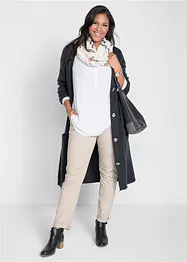 Gilet long en maille, poches plaquées, bonprix