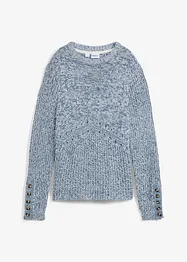 Strick-Pullover mit Knopfdetails, bonprix