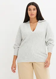 Pull camionneur en maille côtelée, bonprix