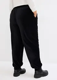 Pantalon en velours stretch à ceinture élastiquée, longueur cheville, bonprix