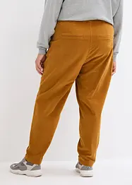 Pantalon raccourci en velours côtelé avec taille extensible, bonprix