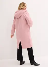 Manteau en sherpa avec capuche et poches, bonprix