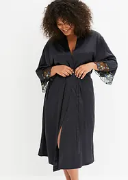 Satin Kimono mit Stickerei, bonprix