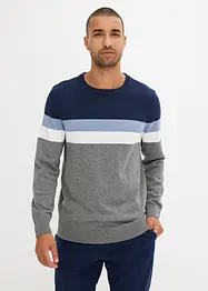 Feinstrickpullover mit reiner Baumwolle, bonprix