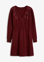 Robe en maille à dentelle, bonprix