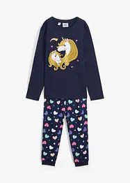 Mädchen Pyjama mit Bio-Baumwolle (2-tlg. Set), bonprix