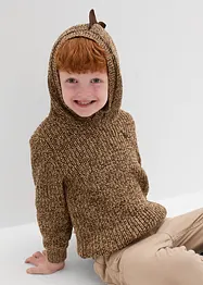 Pull garçon en maille à capuche, bonprix