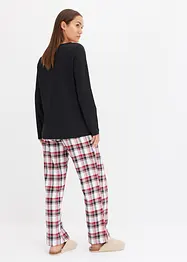 Pyjama mit Flanellhose, bonprix