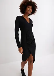 Robe en jersey avec fronces, bonprix