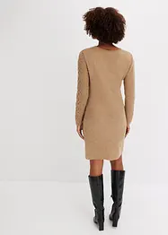 Robe en maille côtelée et torsadée, bonprix