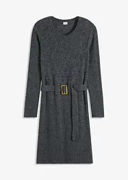 Robe en maille ceinturée, bonprix