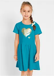 Jerseykleid aus reiner Bio-Baumwolle (2er Pack), bonprix