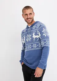 Norweger-Pullover mit Kapuze, bonprix