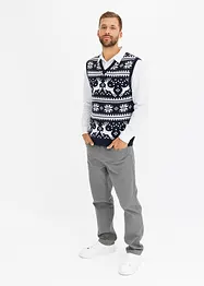 Pull sans manches à motif norvégien, bonprix