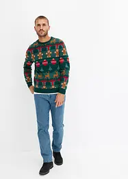 Pull à motif de Noël, bonprix