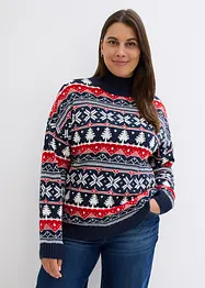 Weihnachtspullover mit Turtleneck, bonprix