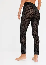 Leggings mit Samt Muster, bonprix