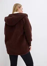 Teddy-Fleece Jacke, Oversized, bonprix