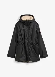 Veste de pluie avec doublure peluche en matière imperméable, bonprix