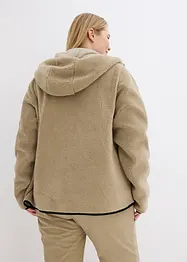 Veste en polaire peluche à capuche, bonprix