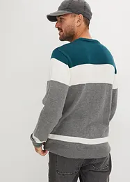 Pull coton en maille torsadée, bonprix