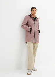 wasserdichte Funktions-Outdoor-Longjacke mit Teddyfleece, bonprix