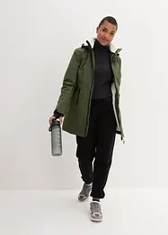 wasserdichte Funktions-Outdoor-Longjacke mit Teddyfleece, bonprix