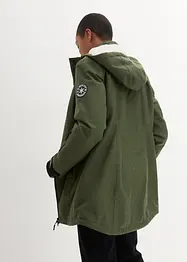 wasserdichte Funktions-Outdoor-Longjacke mit Teddyfleece, bonprix