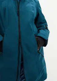 Veste longue outdoor fonctionnelle avec polaire peluche, imperméable, bonprix