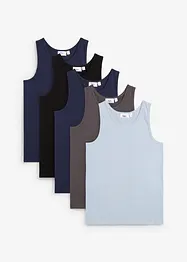 Lot de 5 débardeurs, bonprix