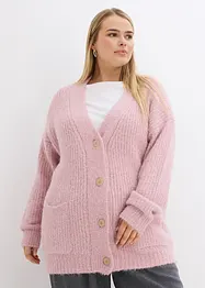 Flauschige Strickjacke, bonprix