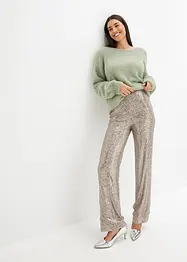 Pantalon en jersey à sequins, bonprix