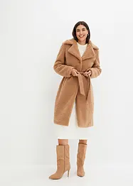 Manteau en matière peluche, bonprix