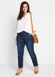 Jean boyfriend taille mi-haute et élastiquée, bonprix